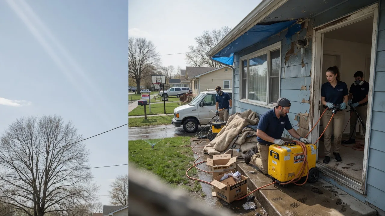 Basement Flood Cleanup in Roxana, IL near me